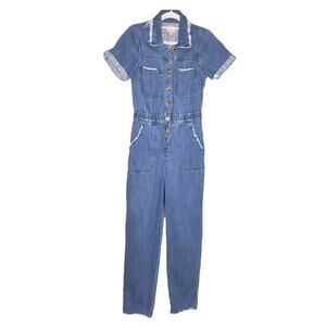 Show Me Your Mumu Cannon Jumpsuit Denim Endless Sea Womens Size S